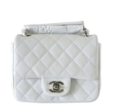 chanel classic mini flap bag white|chanel classic mini flap price.